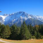blick auf karwendelgebirge